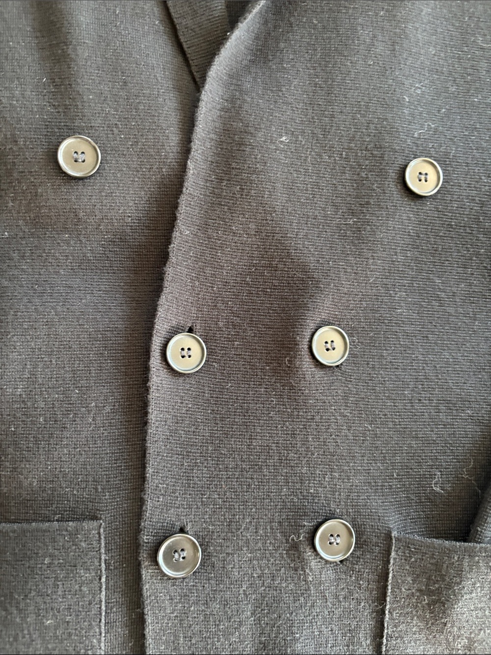 Zara Black Double-Breasted Knit Sweater Jacket Size M - Picture 3 of 7